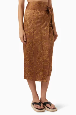 never fully dressed brown skirt Alex Mill Women's Jo Poplin Shirt - Brown - Size L