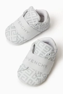 Buy Givenchy White All over Logo Print Slippers in Leather For UNISEX Online Ounass Qatar