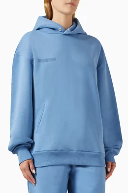 Buy PANGAIA Blue 365 DNA Hoodie in Organic Cotton For Women Online