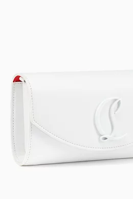 Buy Christian Louboutin White Loubi54 Wallet on Chain in Calf