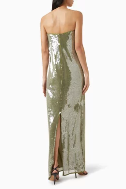 dressy green dresses Enchanting Elegance Emerald Green Floral Jacquard Midi Dress