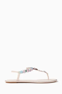Floral thong sandals hot sale