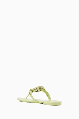 Buy Tory Burch Green Miller Sandals in Leather For Women Online Ounass Qatar