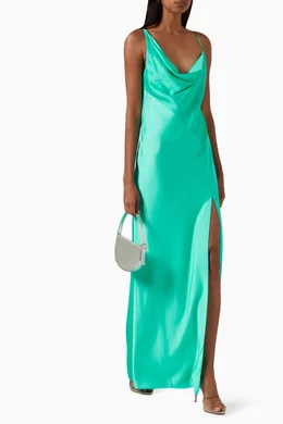 significant other anabell cowl neck maxi dress SO ONLINE AU Annabel Dress, Ivory, AU10 US6 Midi Satin Wedding Guest touch satin Annabel Bias Dress