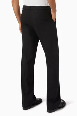 Buy Casablanca Black Slim-fit Pants in Wool-blend For Men Online | Ounass  Qatar