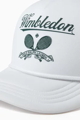 Ralph Lauren x Wimbledon ロゴ キャップ 刺繍入り Buy Polo Ralph Lauren White x Wimbledon Trucker Cap For Men