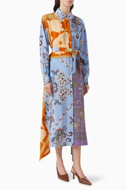 Buy Weekend Max Mara Multicolour Samaria Bandana-print Midi Dress