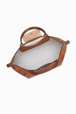 Buy Longchamp Brown Medium Le Pliage Original Bag in Canvas For