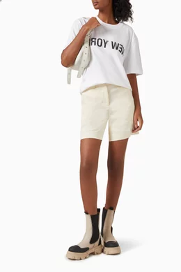 【関税込み】Helmut Lang ホワイト New York Seatbelt Tシャツ Helmut Lang New York Seatbelt T-shirt | White | FARFETCH