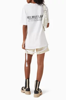 【関税込み】Helmut Lang ホワイト New York Seatbelt Tシャツ White New York Seatbelt T-shirt by Helmut Lang on Sale