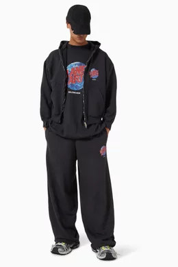 Buy Balenciaga Black Planet Earth Zip-up Hoodie in Archetype