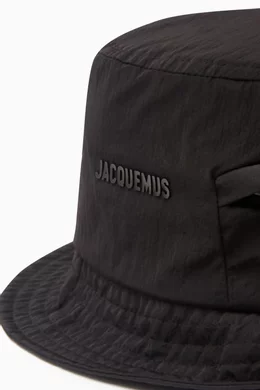 【送料&関税込】Jacquemus Le Bob Nylon - Unisex le bob ovalie bucket hat unisex khaki in nylon - JACQUEMUS