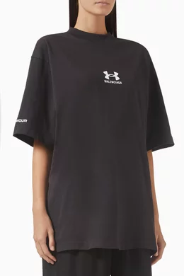 Buy Balenciaga Black x Under Armour® Unisex Medium-fit T