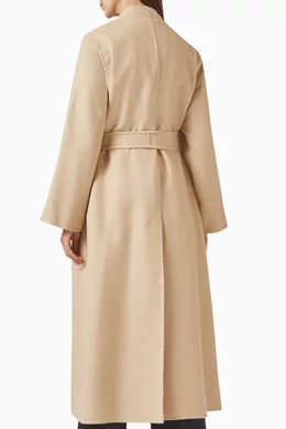 Buy Max Mara Neutral Vezzoso Coat in Camel-hair For Women