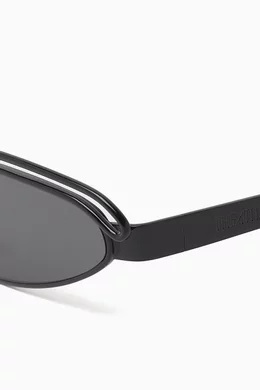 Buy The Attico Black x Linda Farrow Norma Cat Eye Sunglasses