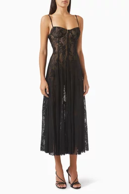 Buy Norma Kamali Black Bodysuit-style Maxi Dress in Stretch