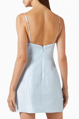Buy Acler Blue Bilston Petal Mini Dress For Women Online | Ounass Qatar