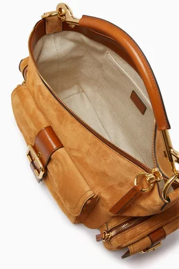 ショルダーバッグ・ポシェット CHLOE MEDIUM CAMERA BAG IN SUEDE Suede camera bag in beige - Chloe | Mytheresa