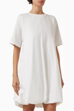 short sleeve summer dresses Women's Summer Casual Short Sleeve Crewneck Swing Dress Green / XXL