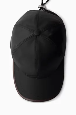 Buy Prada Black Speedrock Baseball Cap in Re-Nylon For Men Online