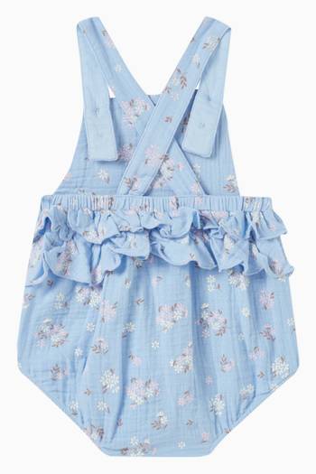 hover state of Petal Ruffle Romper in Organic Cotton
