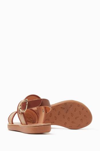 hover state of Little Clio Soft Sandals in Leather