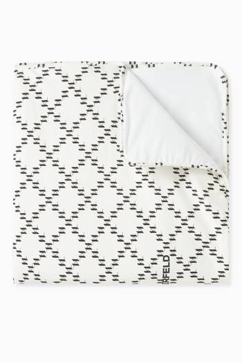 hover state of Monogram Logo Baby Blanket in Organic Cotton