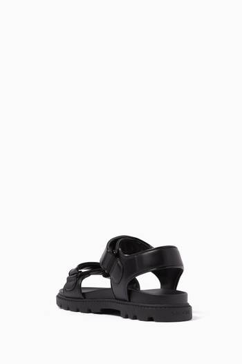 hover state of Brynn Logo Sandals in Leather