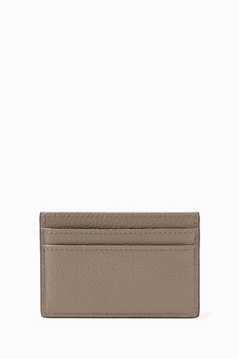 hover state of Dom Logo-embossed Card Holder in Leather