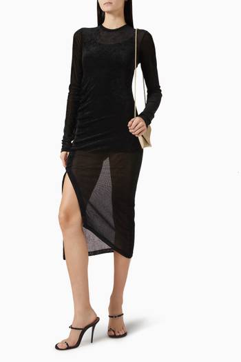 hover state of Alva Midi Dress in Velvet