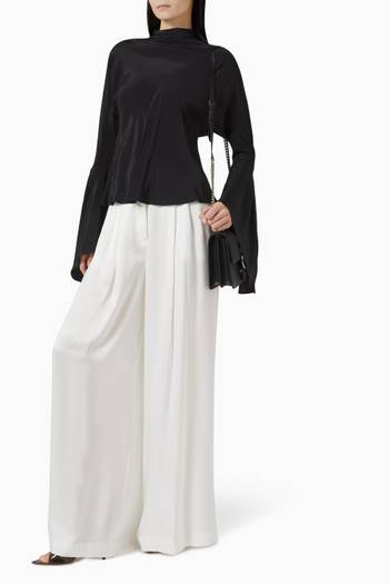 hover state of Bratz Open-back Blouse in Crepe de Chine