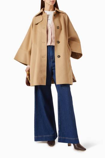 hover state of Ciro Wide-leg Jeans in Denim