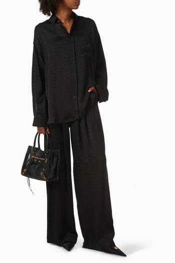 hover state of Type Fade Cocoon Shirt in Jacquard Viscose