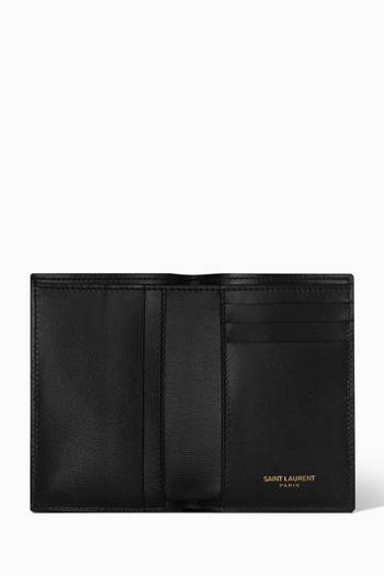 hover state of Tiny Cassandre Credit Card Wallet in Leather
