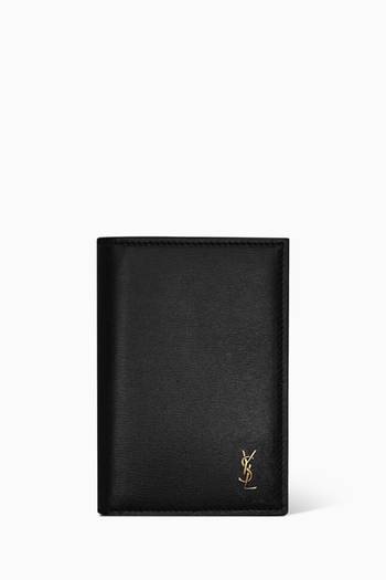 Tiny Cassandre Credit Card Wallet in Leather