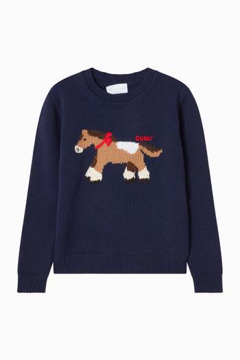 Gucci Horse Sweater in Wool