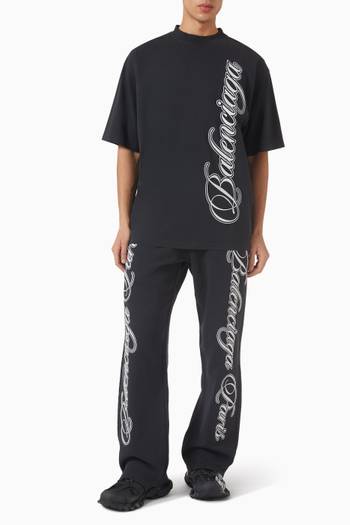 hover state of Cursive Medium Fit T-Shirt in Dry Jersey