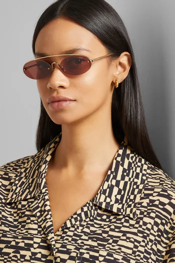 نظارة شمسية دوشامب بتصميم بيضاوي