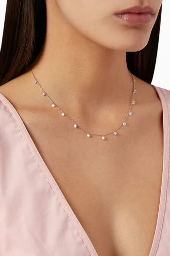 Multi Stellar Necklace in Sterling Silver   