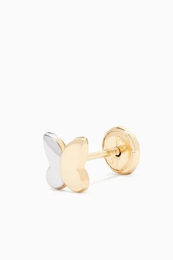 Butterfly Stud Earrings in 18kt Yellow Gold   