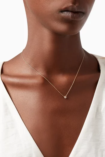 Salasil Necklace with Diamond in 18kt Rose Gold, Mini   