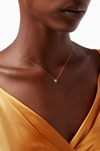 Salasil Necklace with Diamond in 18kt Rose Gold, Small  