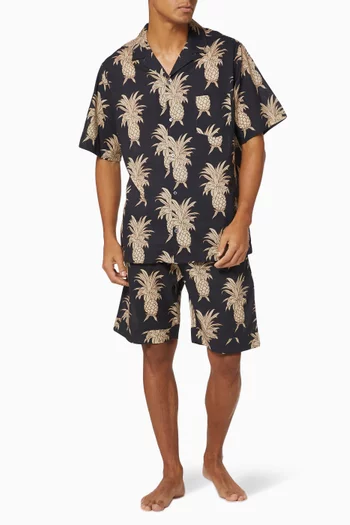 Howie Pineapple Cuban Pyjama Shirt      