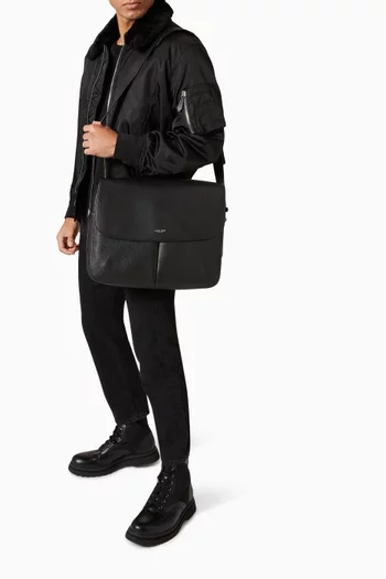 La Prima Messenger Bag in Tumbled Leather  