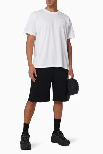 Oversized T-shirt with Logo Graphic in Cotton         