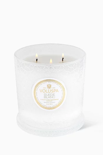 Suede Blanc Luxe Candle, 850g   