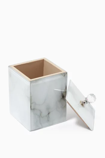 Large Jewelry Box  in Marble Glass  