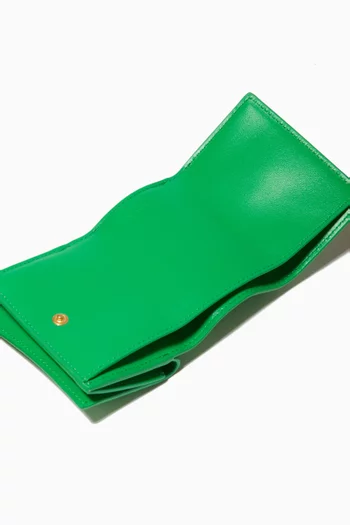 Tiny Tri-fold Wallet in Intrecciato Nappa   