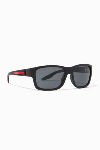 Pilot Sunglasses in Nylon Fibre  