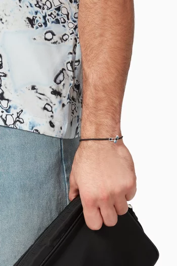 Metric Rope Bracelet in Sterling Silver, 2.5mm
